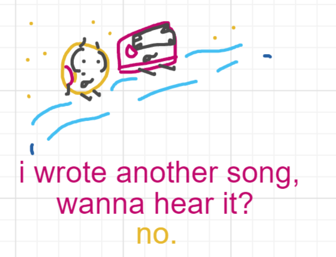 A panel from Ready Oar Knot, episode three of the Board Boards object show by Furretwalk/WalkingFurret.